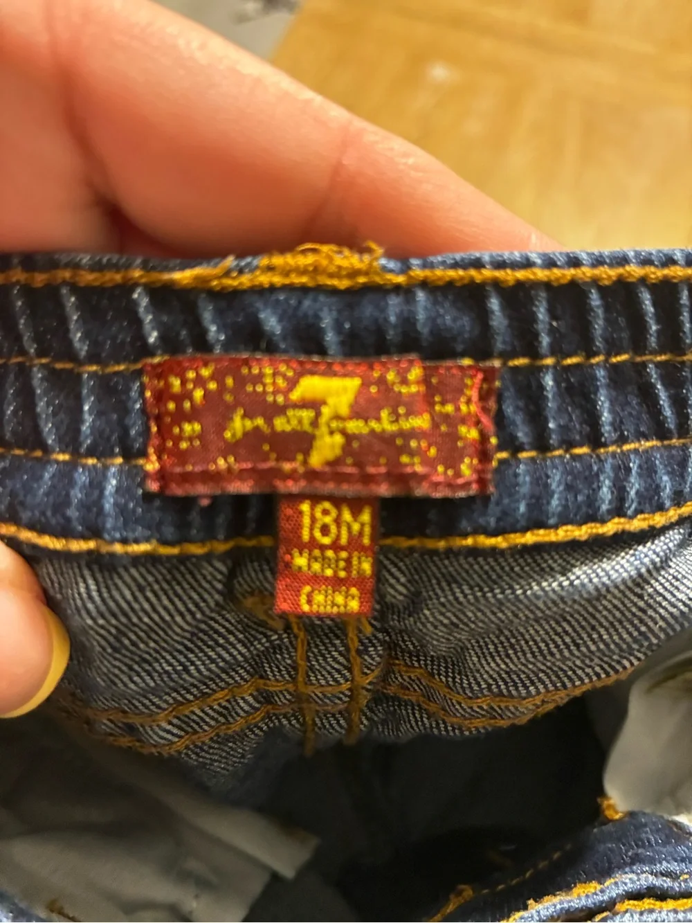 7 For All Mankind Dark Blue Kids Denim Skinny Jeans